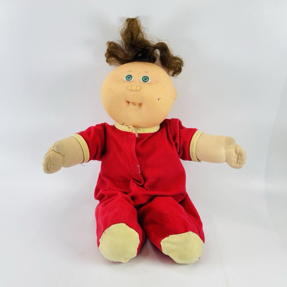 Cabbage Patch Kid Vintage 1988 Preemie Doll Red Pajamas Outfit - Picture 13 of 13